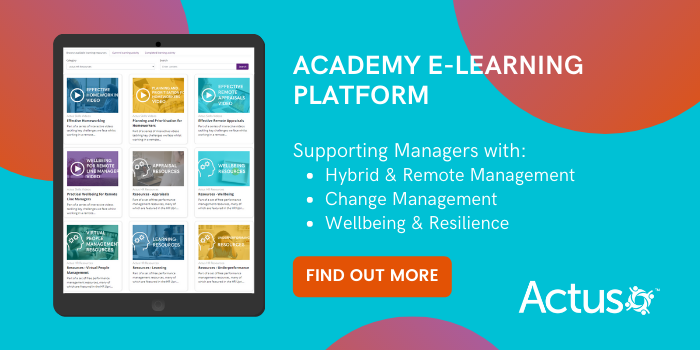 Actus Academy E-Learning for Hybrid Managers