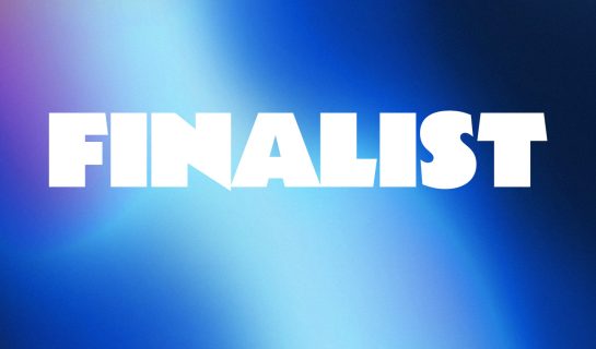 Text reads: finalist, independent podcast awards 2025